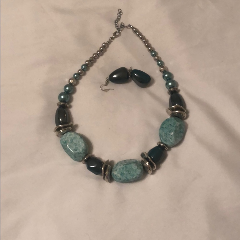 Necklace and earrings